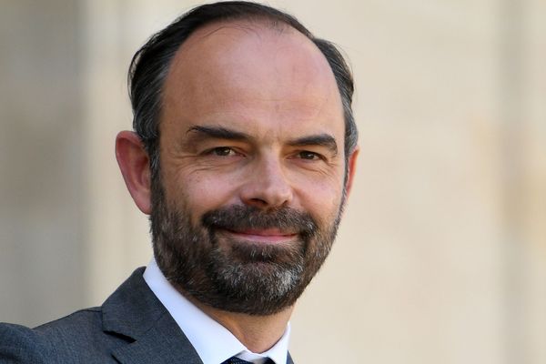 Edouard Philippe sur le perron de l'Elysée, le 19 avril 2018