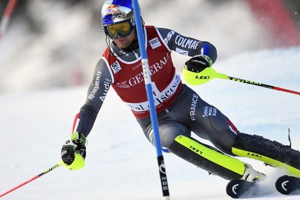 Alexis Pinturault sur la Face de Bellevarde à Val d'Isère