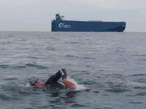 47 km à la nage pour traverser la Manche.