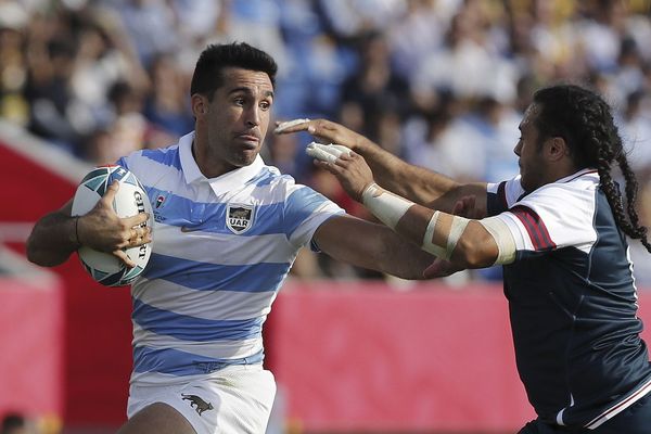 Jéronimo de la Fuente, un des "monstres" des Jaguares, en 2019 au Japon pour la coupe du monde de Rugby.