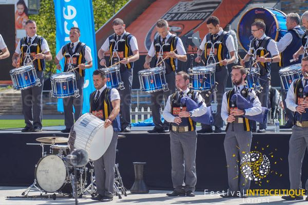 Bagad de 1ère catégorie au Festival Interceltique de Lorient en 2021