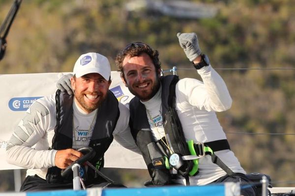  Nils Palmieri et Julien Villion ont coupé les premiers la ligne d’arrivée de la 15e Transat en Double – Concarneau – Saint-Barthélemy