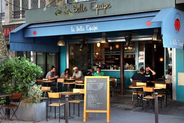 Le café La Belle équipe dans le 11e Arr. de Paris septembre 2021