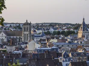 Vue de la Chapelle royale de Dreux, dans le département d'Eure-et-Loir en région Centre-Val de Loire.