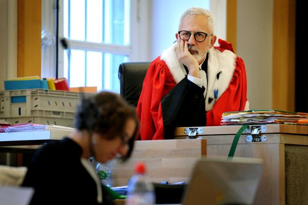 Raphaël Sanesi, l'avocat général lors du procès de Cécile Bourgeon et Berkane Makhlouf devant la Cour d'assises du Puy-de-Dôme en novembre 2016.