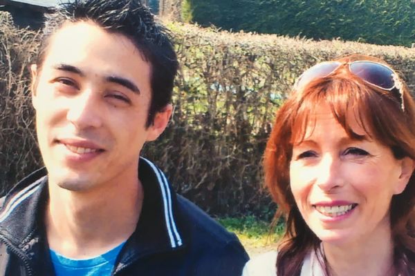 Fabienne Gauclin et son fils, Giani