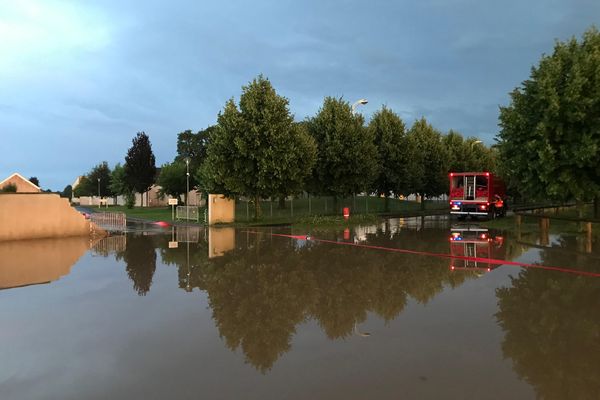 L'hopital de Montmirail s'est retrouvé les pieds dans l'eau suite aux fortes précipitations du jeudi 1er août 2024