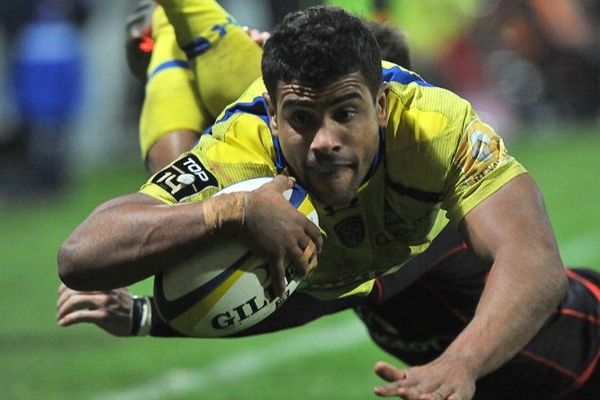 Clermont-Ferrand, le 4 janvier 2015 - 15ème journée du Top 14. Le 3/4 centre Wesley Fofana a inscrit le second essai de l'ASM à l'occasion de la victoire des Clermontois sur Toulouse (24-6).