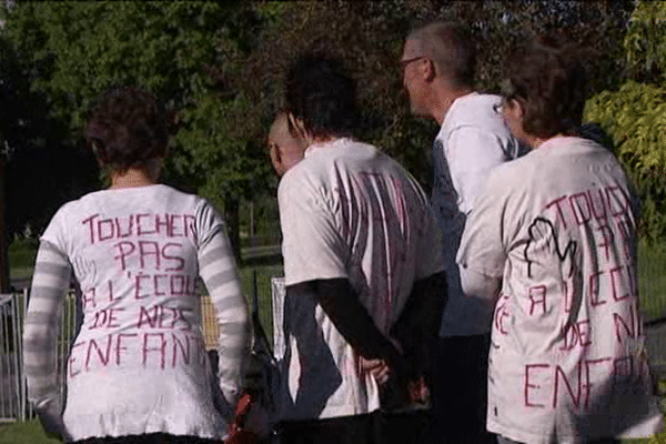 Les parents d'élèves de l'école de la Varende ont protesté contre la fermeture d'une classe à la rentrée prochaine