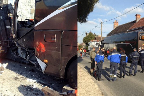 Plusieurs collégiens blessés dans un accident survenu dans le Loiret entre leur bus et une voiture. 