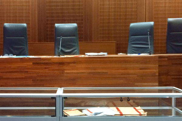 Salle d'audience du tribunal de Saint-Etienne