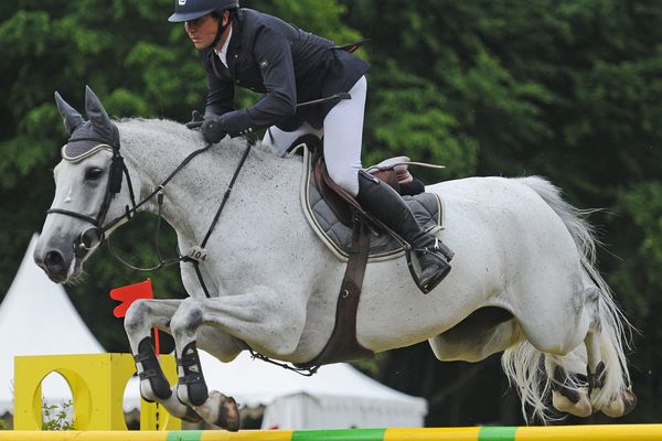 Laurent Guillet lors du Jumping international de Lons-le-Saunier en 2013