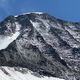 Le couloir du Gouter en 2022, année où les fortes chaleurs avaient poussé les guides de Saint-Gervais et Chamonix à suspendre leurs ascensions par cette voie.