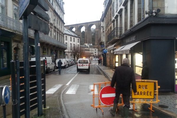 Morlaix : le centre-ville bouclé à la circulation ce 6 février 2014