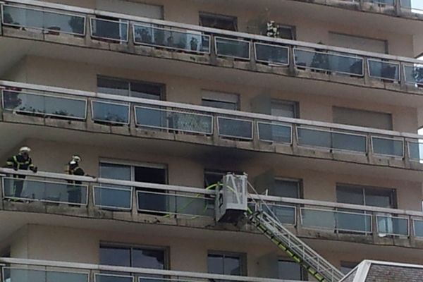 Les pompiers en intervention cet après-midi