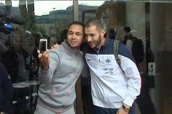 Karim Benzema à son arrivée à Marseille ce lundi.