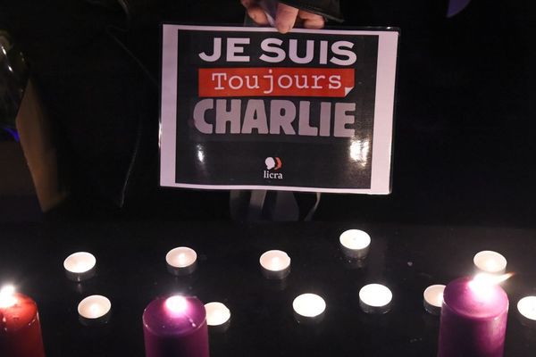 Les commémorations après l'attentat à Charlie Hebdo en janvier 2015.