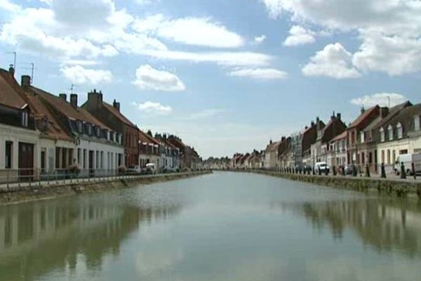 L'Aa à Saint-Omer, autrefois un port très puissant.