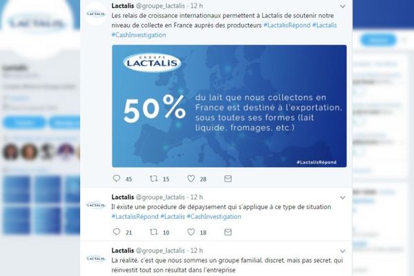 Lactalis a créé un compte Twitter pour répondre en direct à Cash Investigation