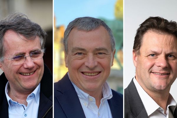 Serge Grouard (LR), Olivier Carré (DVD), Jean-Philippe Grand (EELV)