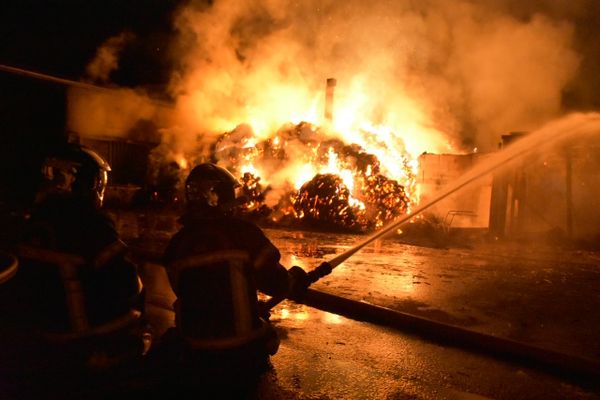 Intervention des sapeurs pompiers au haras de la Vaillantière à La Chapelle-sur-Erdre