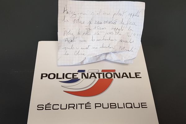 Le message de détresse d'une adolescente retrouvé à La Bastide (Limoges). La jeune fille a été placée dans une structure d'accueil.