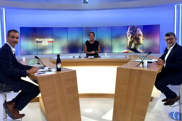 Stéphane Ibarra et Luc Bouard ont débattu sur le plateau de France 3 Pays de la Loire ce 23 juin autour de Christine Vilvoisin.