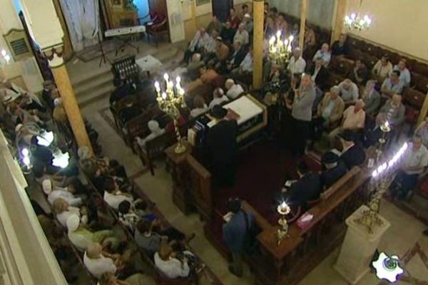 Lors d'une cérémonie à la synagogue de Nice (Image d'archives).