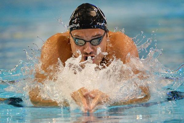 Florent Manaudou à Anger en novembre dernier. 