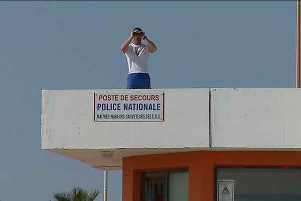 Le poste de secours de CRS maîtres-nageurs-sauveteurs du Barcarès (Pyrénées-Orientales)