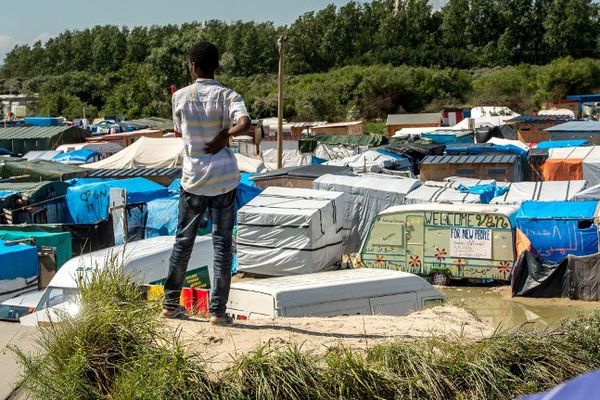 La "jungle" de Calais.