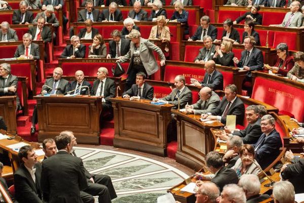 Une séance des questions au gouvernement à l'Assemblée nationale, le 10 février 2016. 