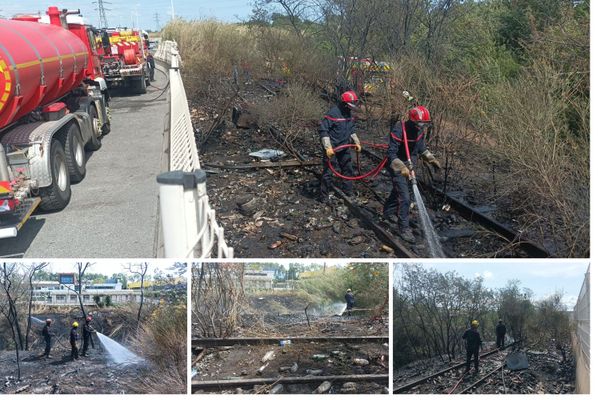 L'incendie a éclaté près du marché Saint-Charles à Perpignan.