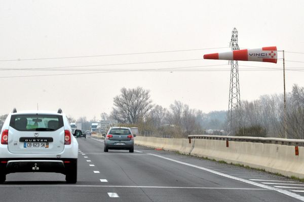 Vitesse limitée sur l'A9 et l'A61 en raison des vents violents - 3 février 2019