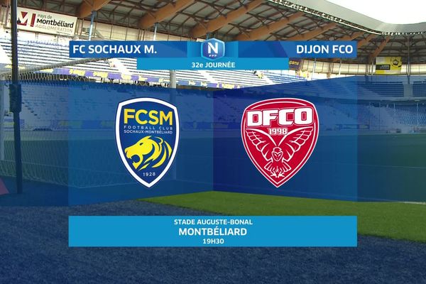 Sochaux face à Dijon. Les deux clubs de Bourgogne-Franche s'affrontent en championnat National 1.