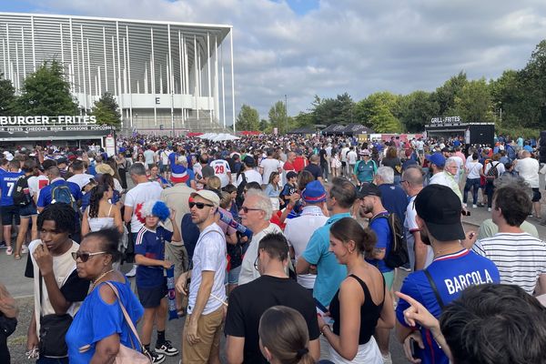 Le stade au complet pour ce quart de finale des Jeux Olympiques de Paris 2024 qui opposait la France à l'Argentine.