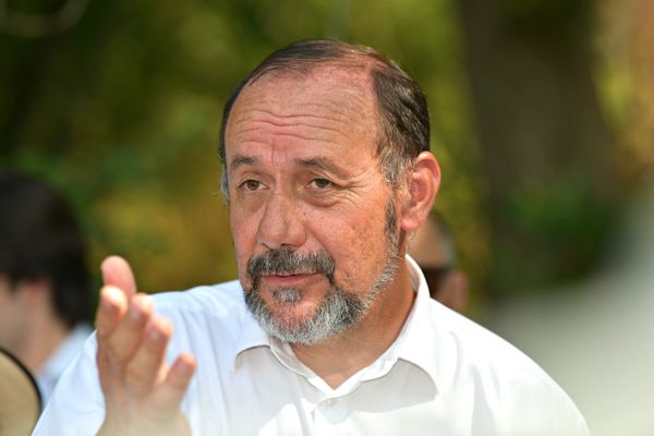 Marc Gaudet, président sortant du conseil départemental, réélu à Pithiviers. 