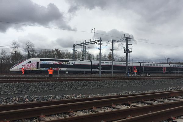 Une rame Océane, de celles qui circuleront sur la LGV entre Paris et Bordeaux, à partir de juillet 2017.