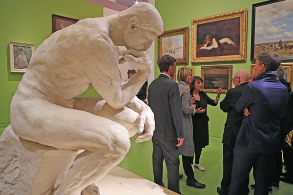 Françoise Nyssen Ministre de la culture lors du vernissage de l’exposition "Strasbourg laboratoire d’Europe"