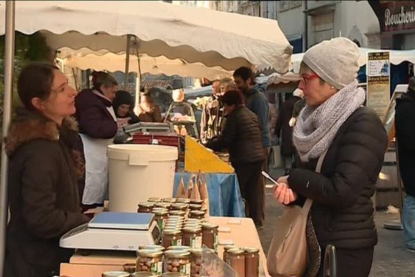 Sur le marché d'Aubenas