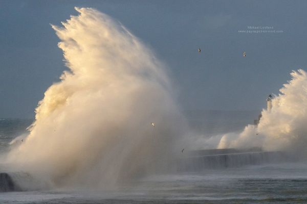 Tempête à Boulogne-sur-mer.