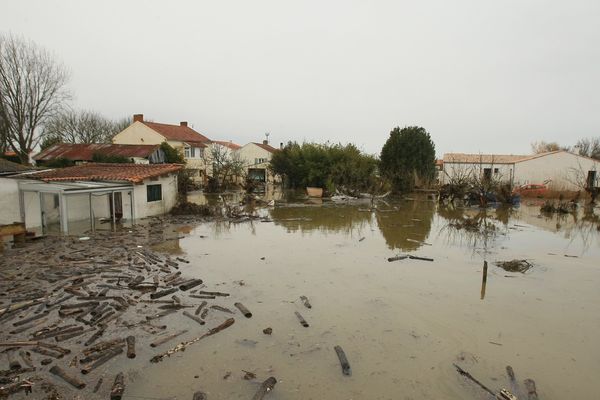 Charron après la passage de Xynthia