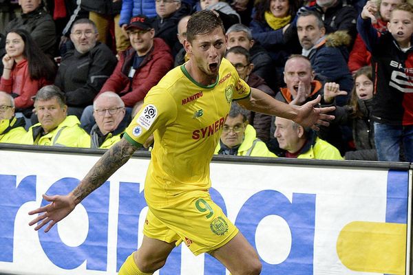 Emiliano sala a inscrit son 10e but de la saison face au Stade Rennais