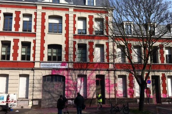 Les locaux de la gendarmerie nationale à Lille ce mardi matin. 