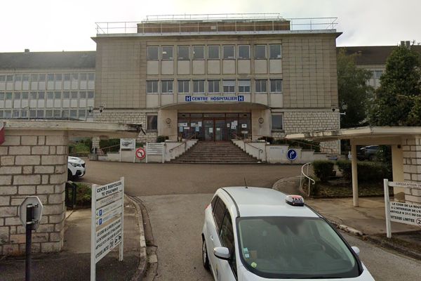 L'entrée du centre hospitalier (CH) de Chaumont, photographiée en octobre 2021.