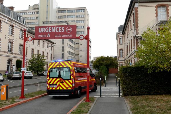 L'entrée des urgences au CHU de Rennes