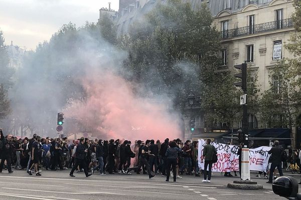 Une manifestation de militants antifascistes, à Paris, le 3 septembre 2018.