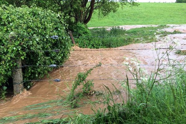 28 mai 2016-Coulée de boue après l'orage dans l'Eure