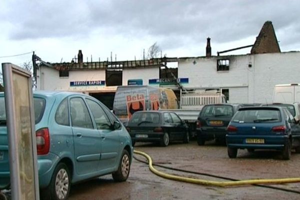 incendie dans un garage à Amiens