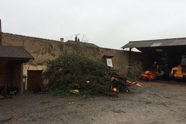 Les dégâts provoqués par la tempête Carmen à Lathus-st-Rémy, au sud de la Vienne.